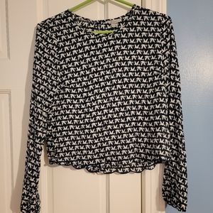Aeropostale Navy Dove Blouse